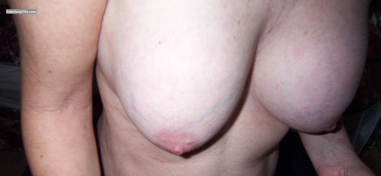 Tit Flash: Wife's Medium Tits - Testing Waters from United States